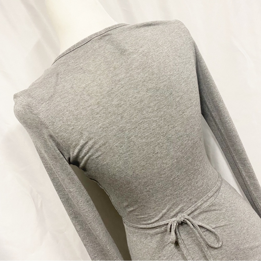 H&M Divided Gray Faux Wrap Dress - Picture 6 of 8